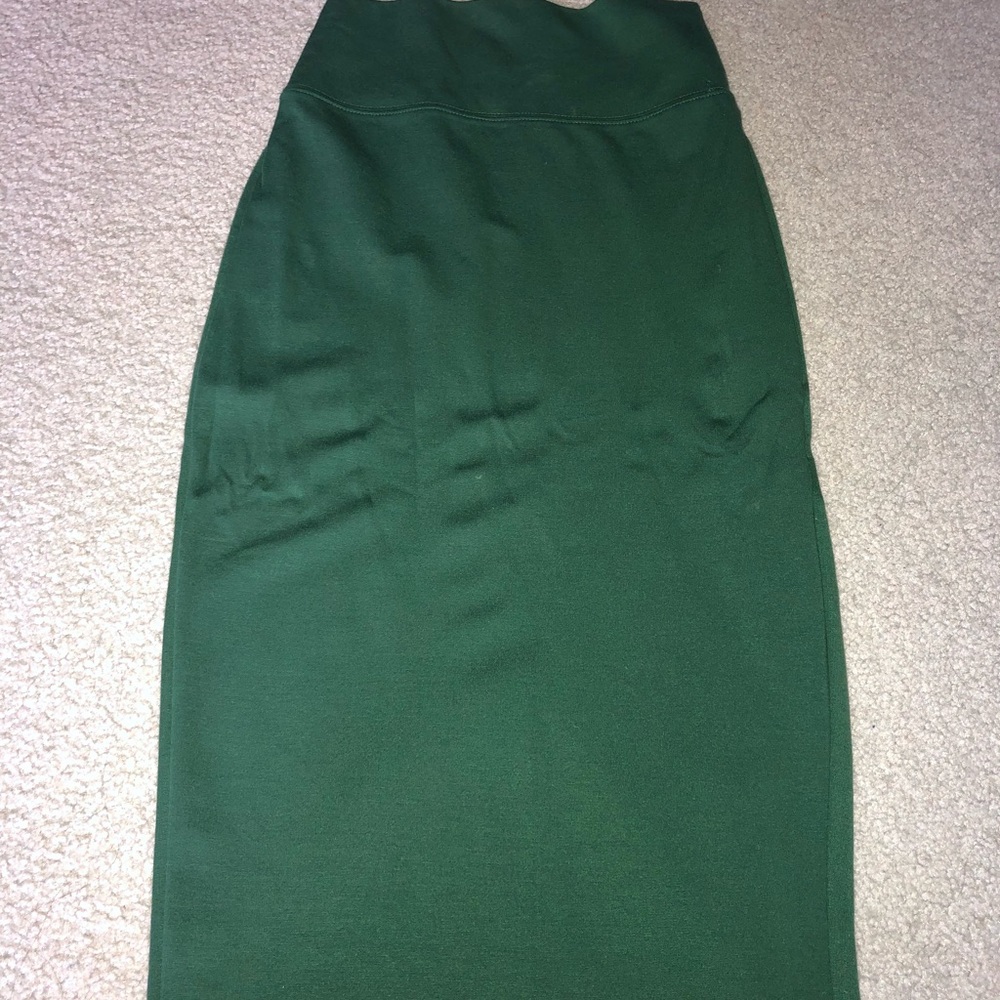 Green skirt